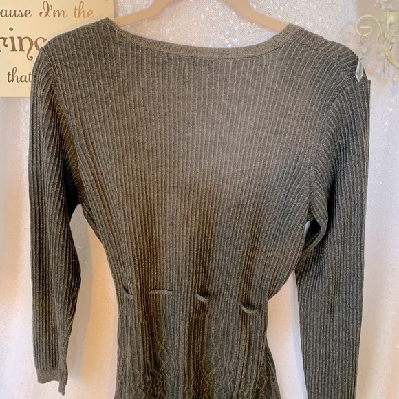 NWT Daisy Fuentes Button Up Tie Cardigan - Picture 3 of 10